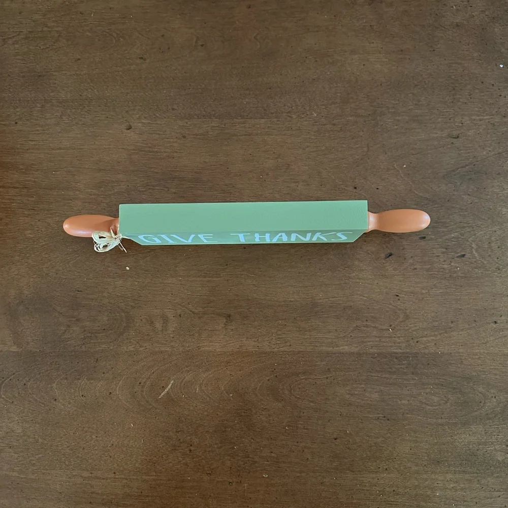 ☀️ 3/$10 Give Thanks wood shelf table window decoration (see description)